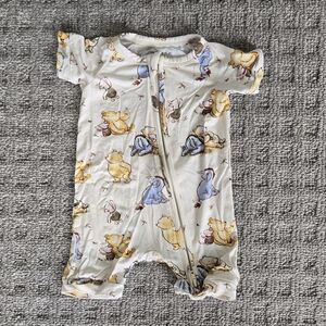 Kids One Piece Winnie The Pooh Shortie Zippy